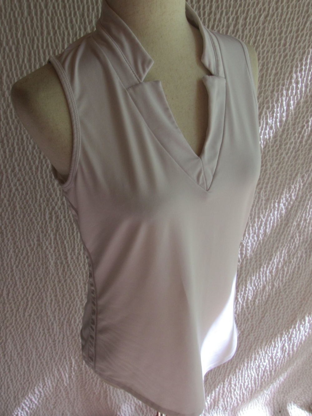 Lucky in Love Top Womens Large 12 Sleeveless Shirt Tennis Pickleball 10/12
